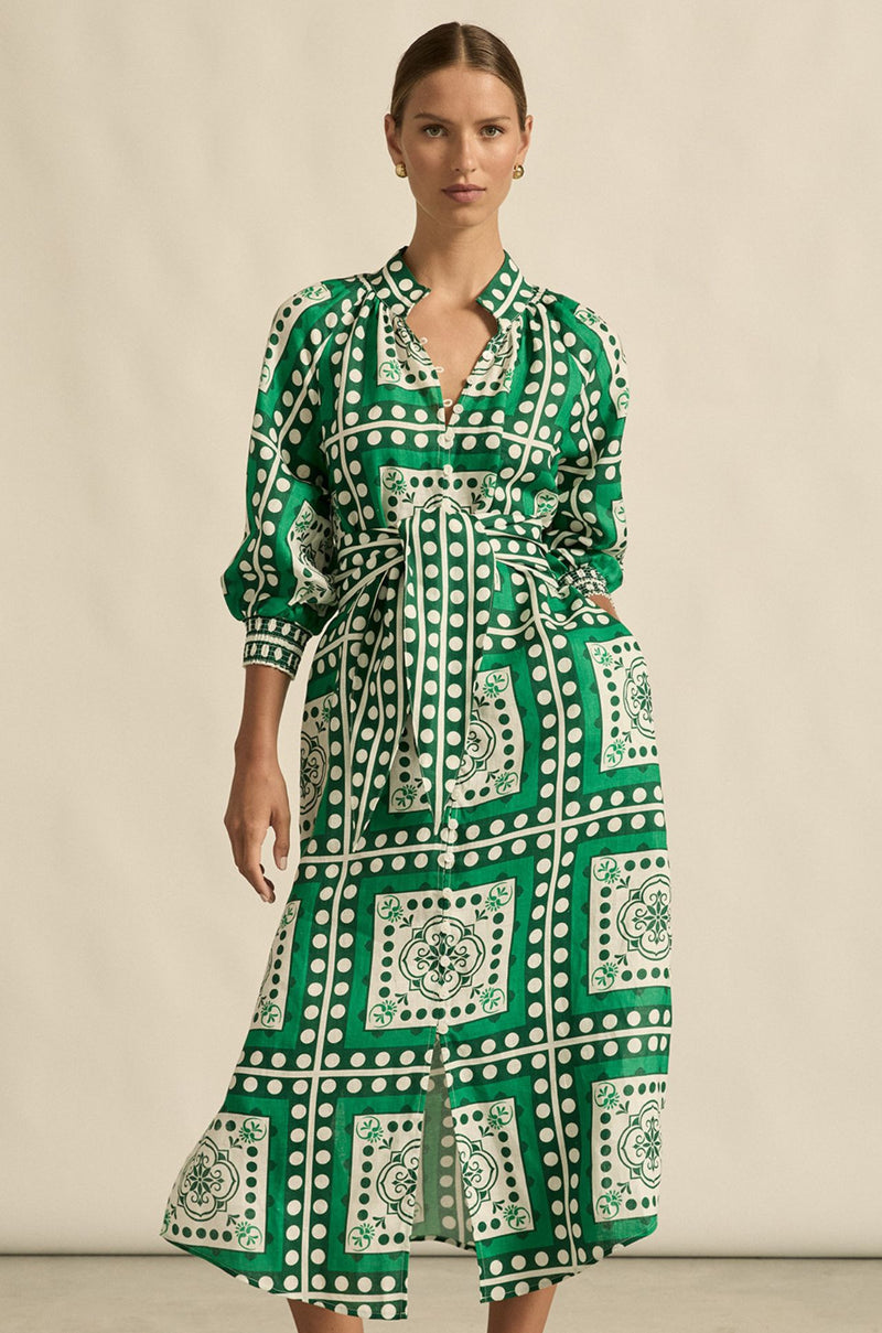 zoe kratzmann - flourish dress in parrot scarf