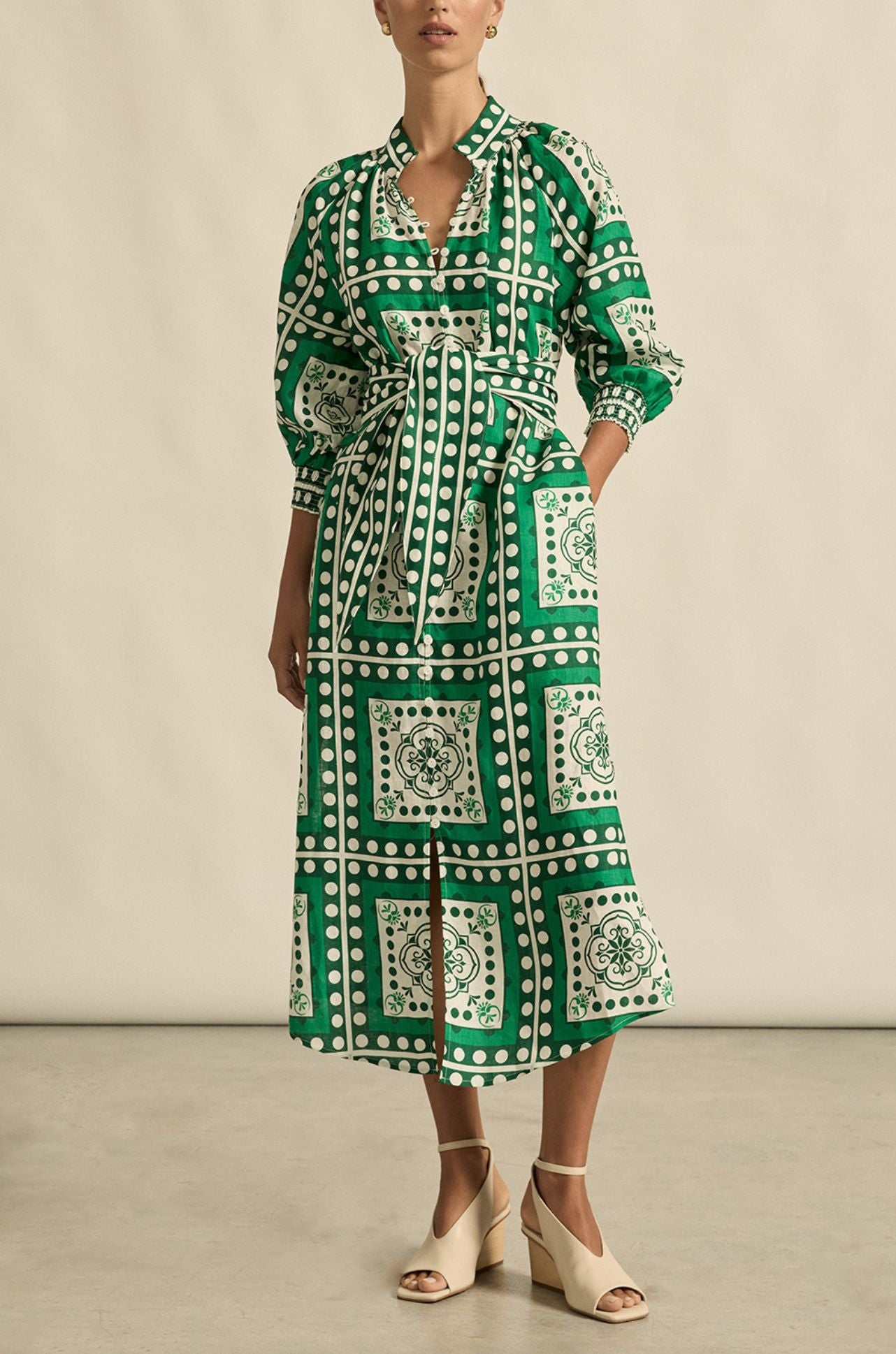 zoe kratzmann - flourish dress in parrot scarf