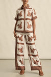 zoe kratzmann - gesture pant in coffee collage