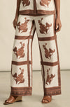 zoe kratzmann - gesture pant in coffee collage