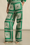 zoe kratzmann - gesture pant in parrot scarf