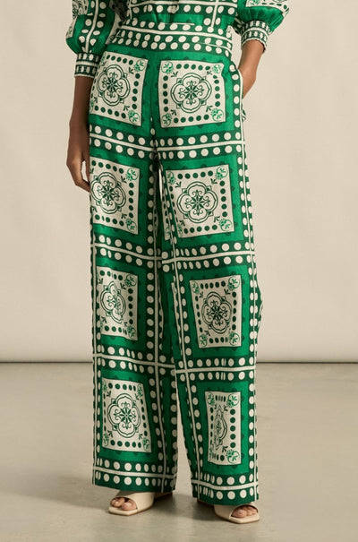 zoe kratzmann - gesture pant in parrot scarf