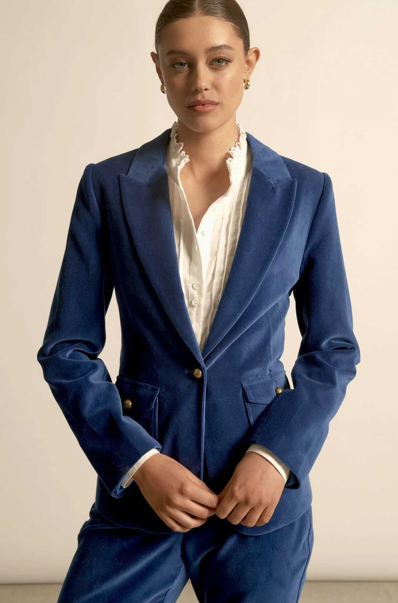 Zoe Kratzmann - glace jacket in sapphire