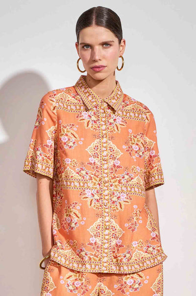 Zoe Kratzmann - glare top in marigold glow