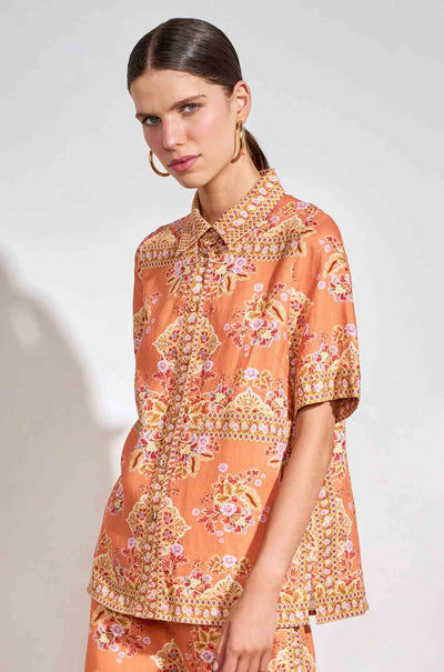 Zoe Kratzmann - glare top in marigold glow