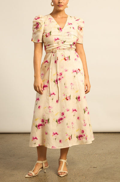 zoe kratzmann - glimmer dress in watercolour bloom