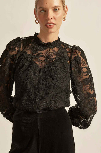 Zoe Kratzmann - glint top in black