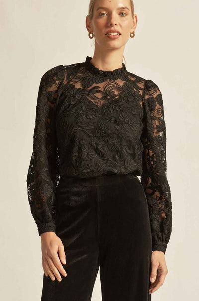 Zoe Kratzmann - glint top in black