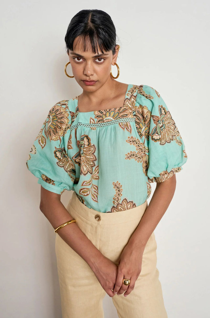Zoe Kratzmann - grace top in mint kgari