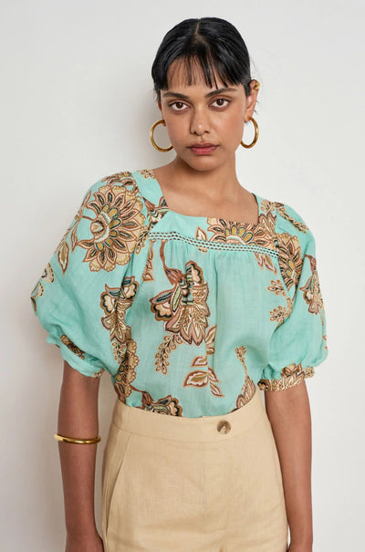 Zoe Kratzmann - grace top in mint kgari