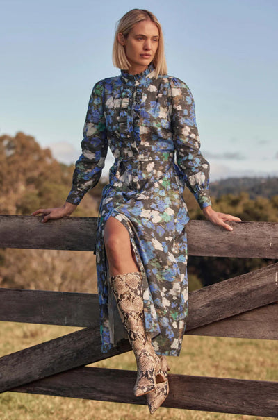 zoe kratzmann - graduate dress in forest blur