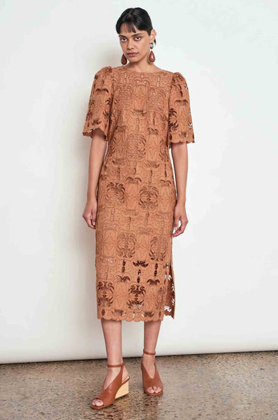 Zoe Kratzmann - guide dress in truffle