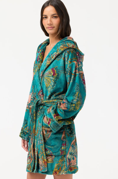 Johnny Was - Short Cozy Robe in Ofelia