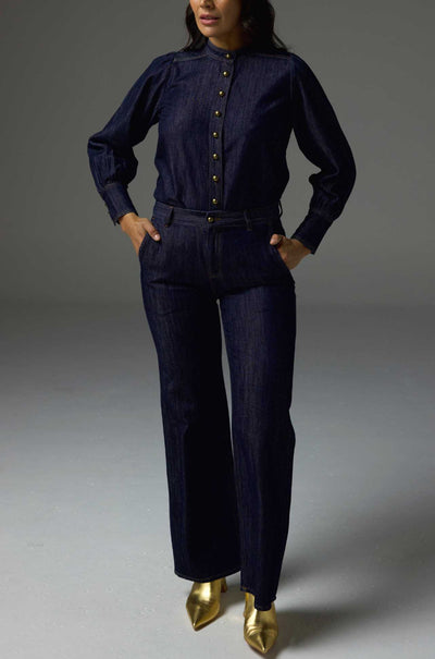 zoe kratzmann - hanker top in dark denim