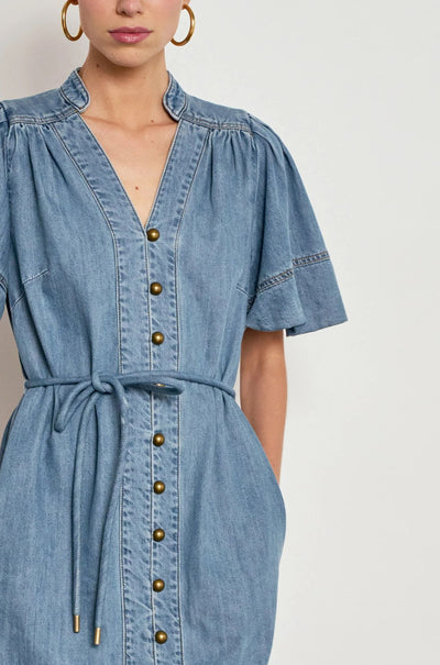 Zoe Kratzmann - honor dress in mid wash denim