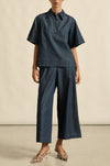 zoe kratzmann - insinuate top in dark chambray