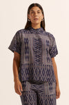 zoe kratzmann - jaunt top in midnight aztec
