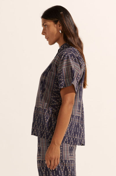 zoe kratzmann - jaunt top in midnight aztec