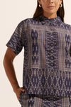 zoe kratzmann - jaunt top in midnight aztec