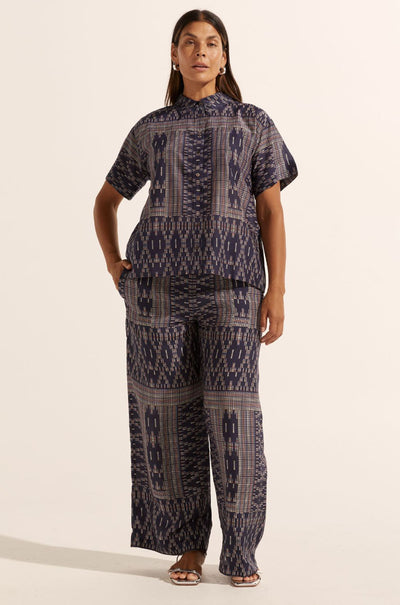 zoe kratzmann - jaunt top in midnight aztec