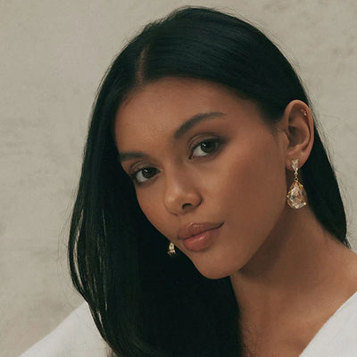 Zahar - Jemima Earrings in Champagne
