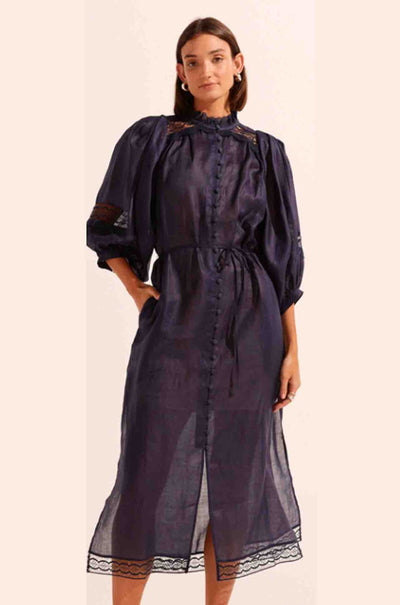 zoe kratzmann - locate dress in indigo