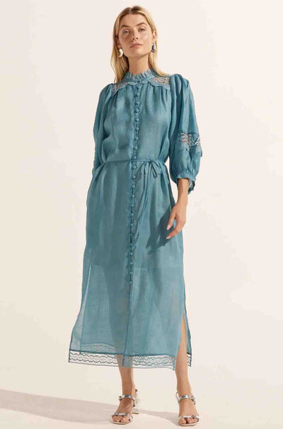zoe kratzmann - locate dress in sea blue