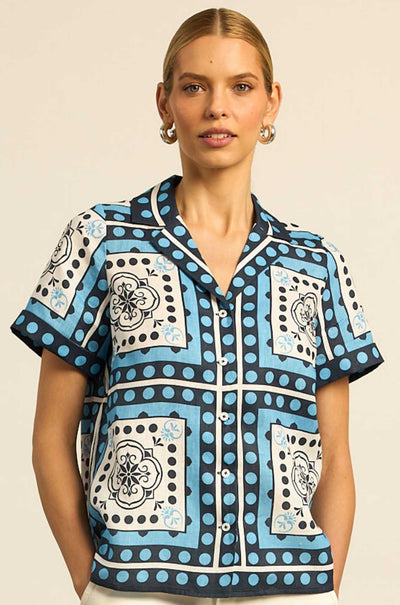 zoe kratzmann - lumen top in bay scarf