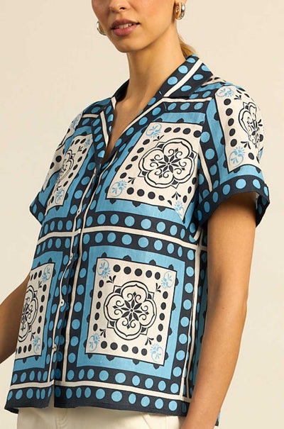 zoe kratzmann - lumen top in bay scarf