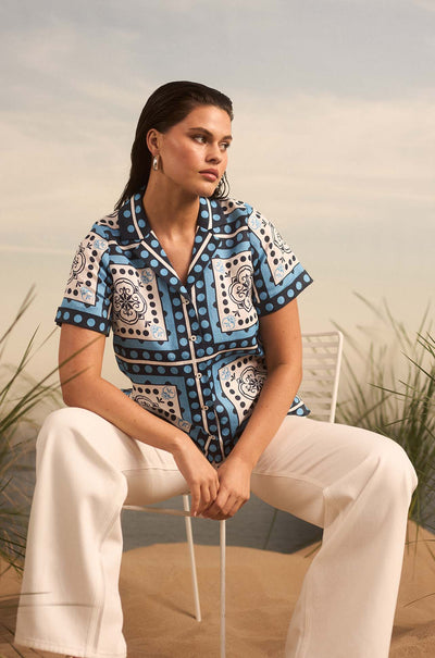 zoe kratzmann - lumen top in bay scarf
