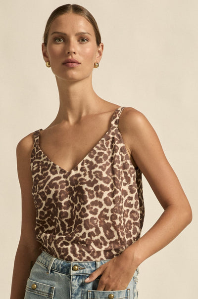 zoe kratzmann - memo top in ocelot