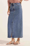 zoe kratzmann - meridian skirt in mid wash denim
