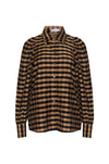 zoe kratzmann - mirage top in toffee black check