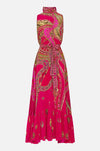 Camilla - Kissed By A Cobra Necktie Dress with Elasticated Waist