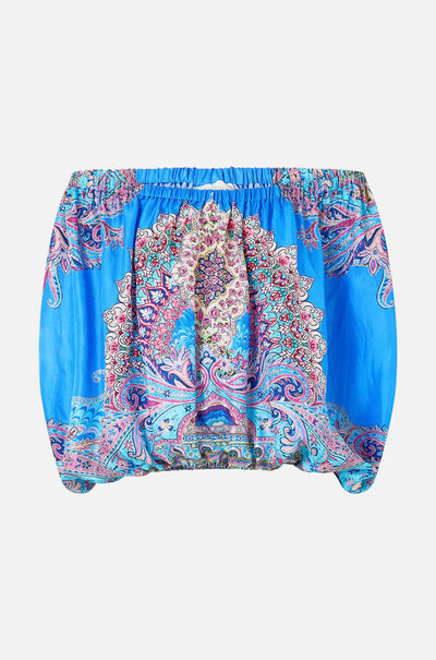 Camilla - Footsteps In Folklore Off Shoulder Elastic Top