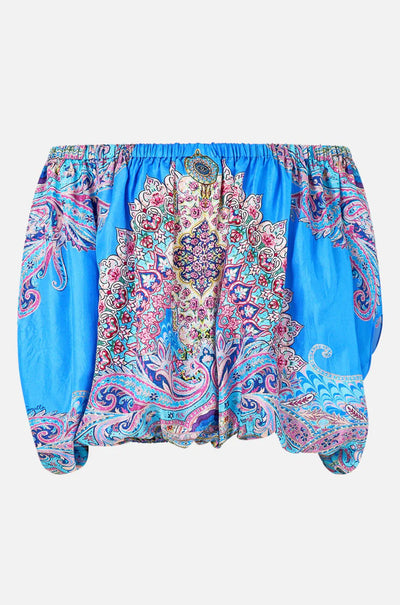 Camilla - Footsteps In Folklore Off Shoulder Elastic Top