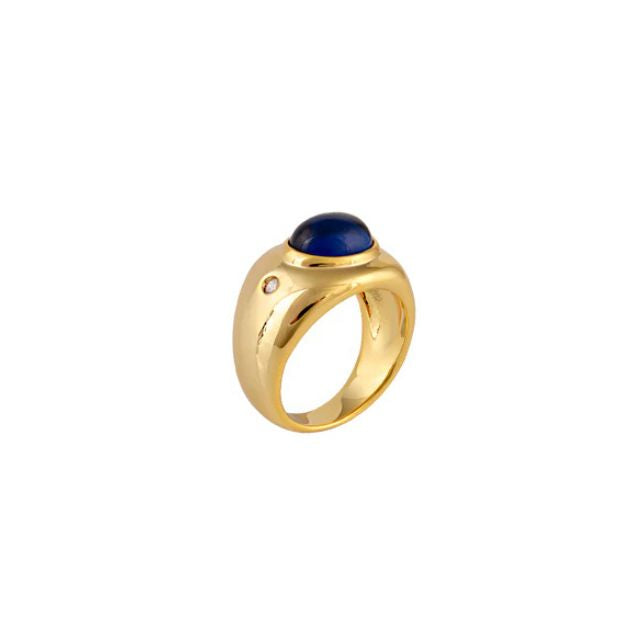 Olivia Ring with Blue Cabochons Olivia Ring with Blue Cabochons
