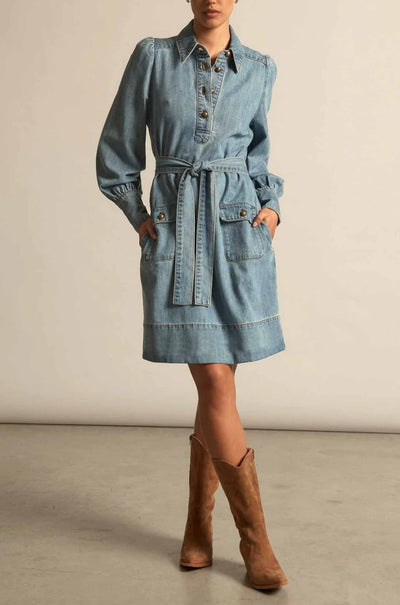 Zoe Kratzmann - opal dress in light washed denim