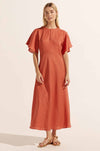 zoe kratzmann - pavillion dress in nectarine