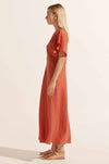 zoe kratzmann - pavillion dress in nectarine