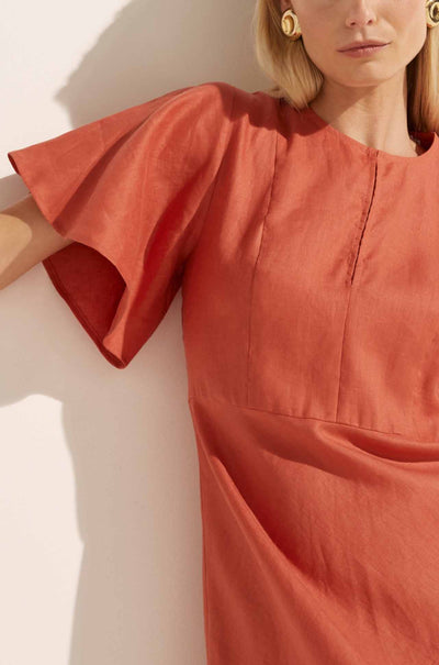 zoe kratzmann - pavillion dress in nectarine