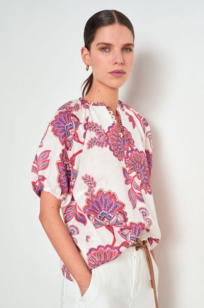 Zoe Kratzmann - perceive top in crimson kgari