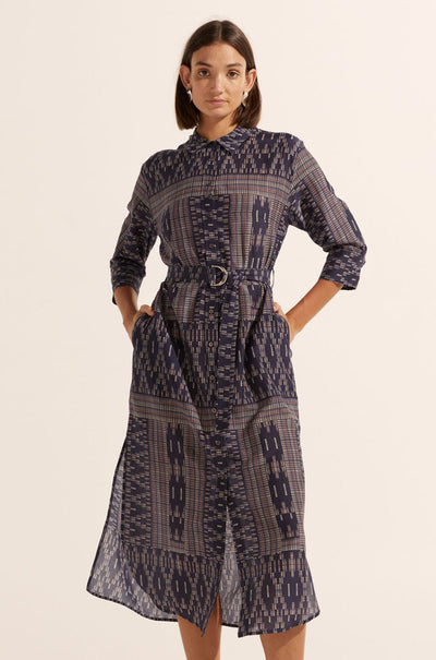 zoe kratzmann - pinpoint dress in midnight aztec