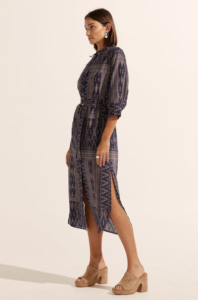 zoe kratzmann - pinpoint dress in midnight aztec