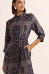 zoe kratzmann - pinpoint dress in midnight aztec
