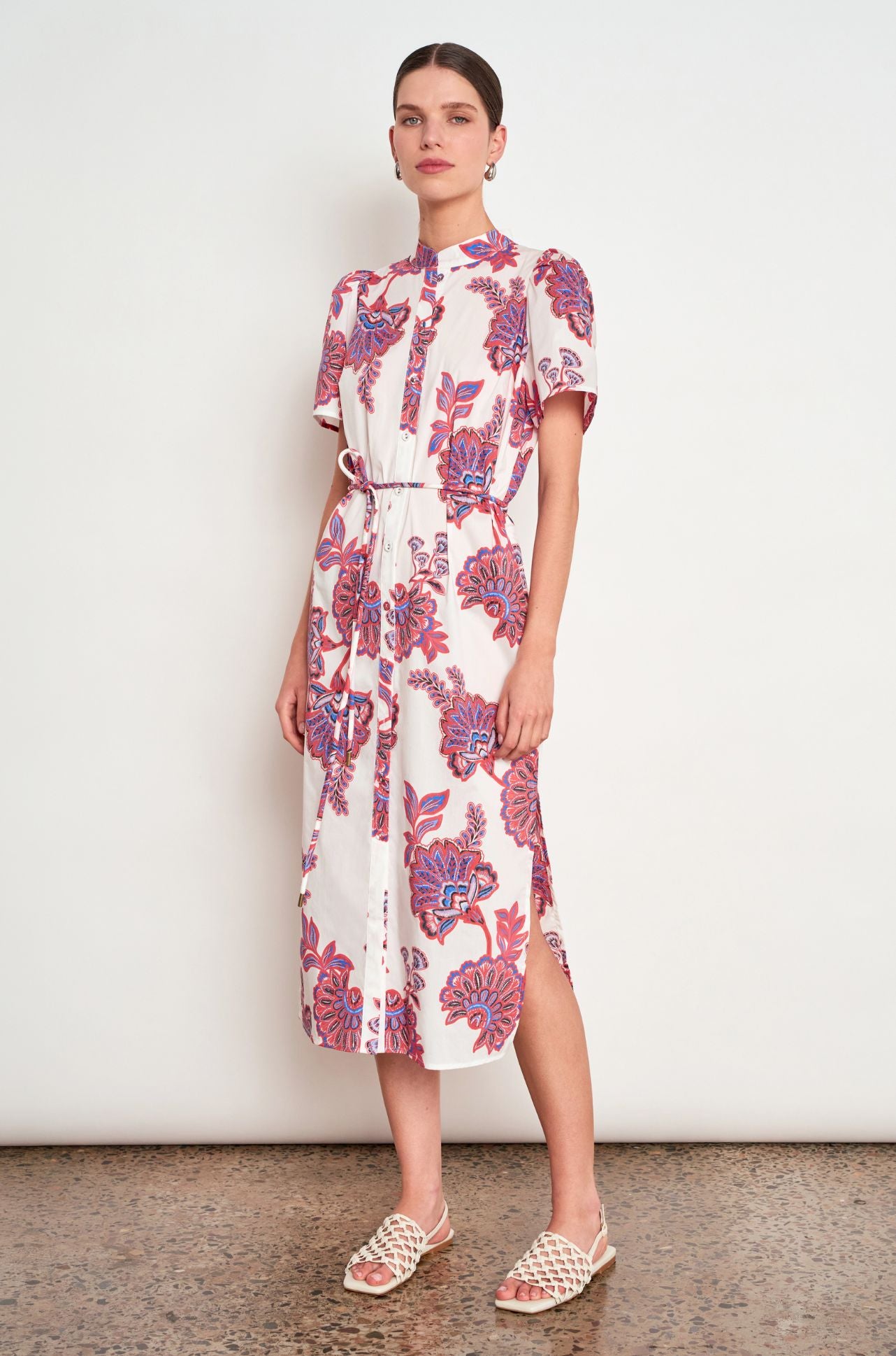 Zoe Kratzmann - quote dress in crimson kgari