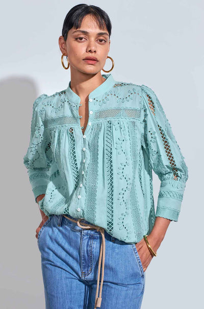 Zoe Kratzmann - ravel top in mint
