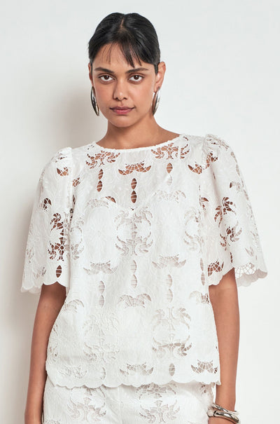 Zoe Kratzmann - resolve top in alabaster