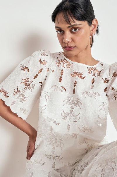Zoe Kratzmann - resolve top in alabaster