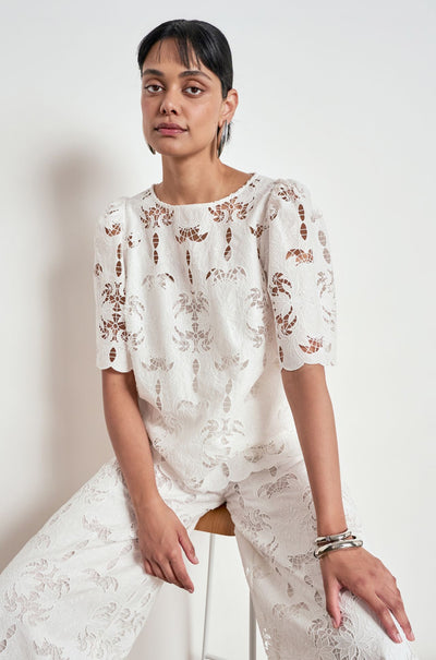Zoe Kratzmann - resolve top in alabaster